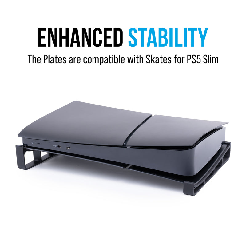 Black Plates Slim - Cover Plates for PS5 Slim