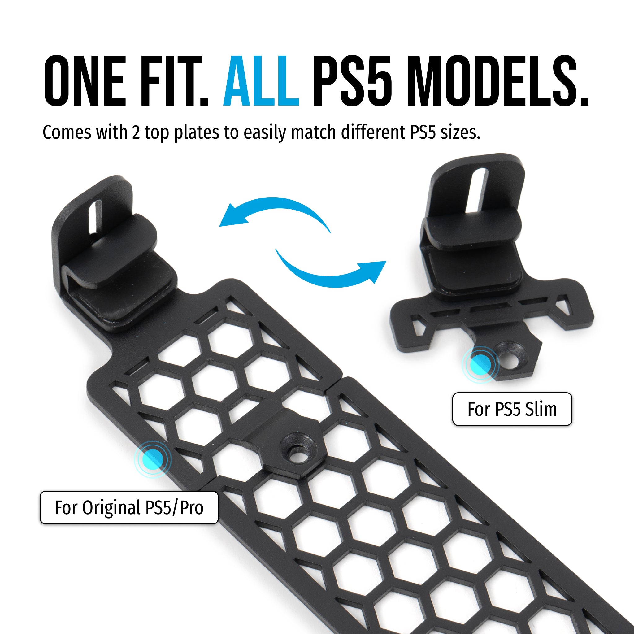 Glistco Steel - Wall Mount for PS5 (All Consoles)