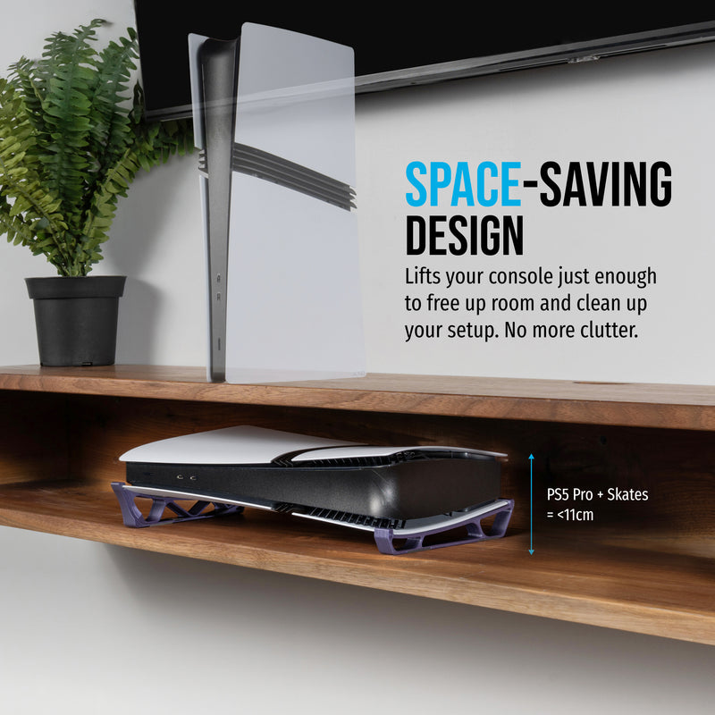Skates - Horizontal Stand For PS5 Pro (Compatible with Disc & Digital Edition)