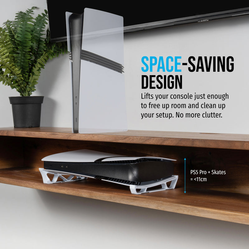 Skates - Horizontal Stand For PS5 Pro (Compatible with Disc & Digital Edition)