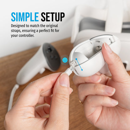 Replacement Wrist Straps for Meta Quest 3/3S Controller (1 Pair)