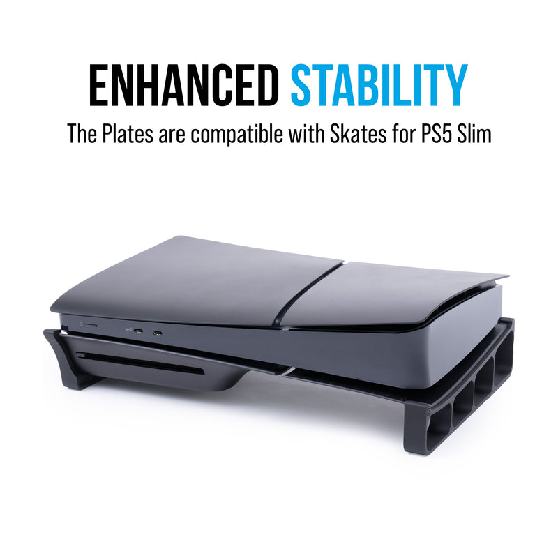 Black Plates Slim - Cover Plates for PS5 Slim