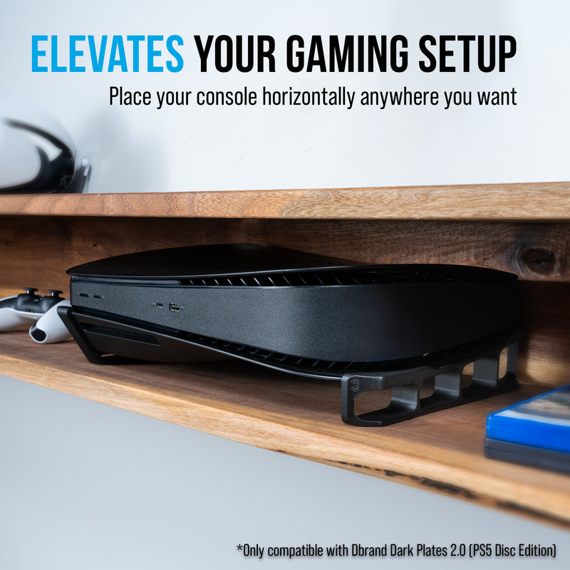 Skates - Horizontal Stand For PS5 - Compatible with Dbrand Dark Plates 2.0
