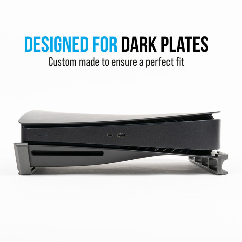 Skates - Horizontal Stand For PS5 - Compatible with Dbrand Dark Plates 2.0 (Disc Edition)