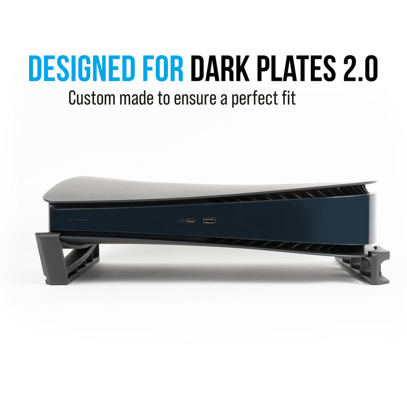 Skates - Horizontal Stand For PS5 - Compatible with Dbrand Dark Plates 2.0