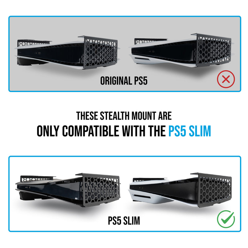 Stealth Mount - Under Desk Mount for PS5/ PS5 Pro/ PS5 Slim (Steel)