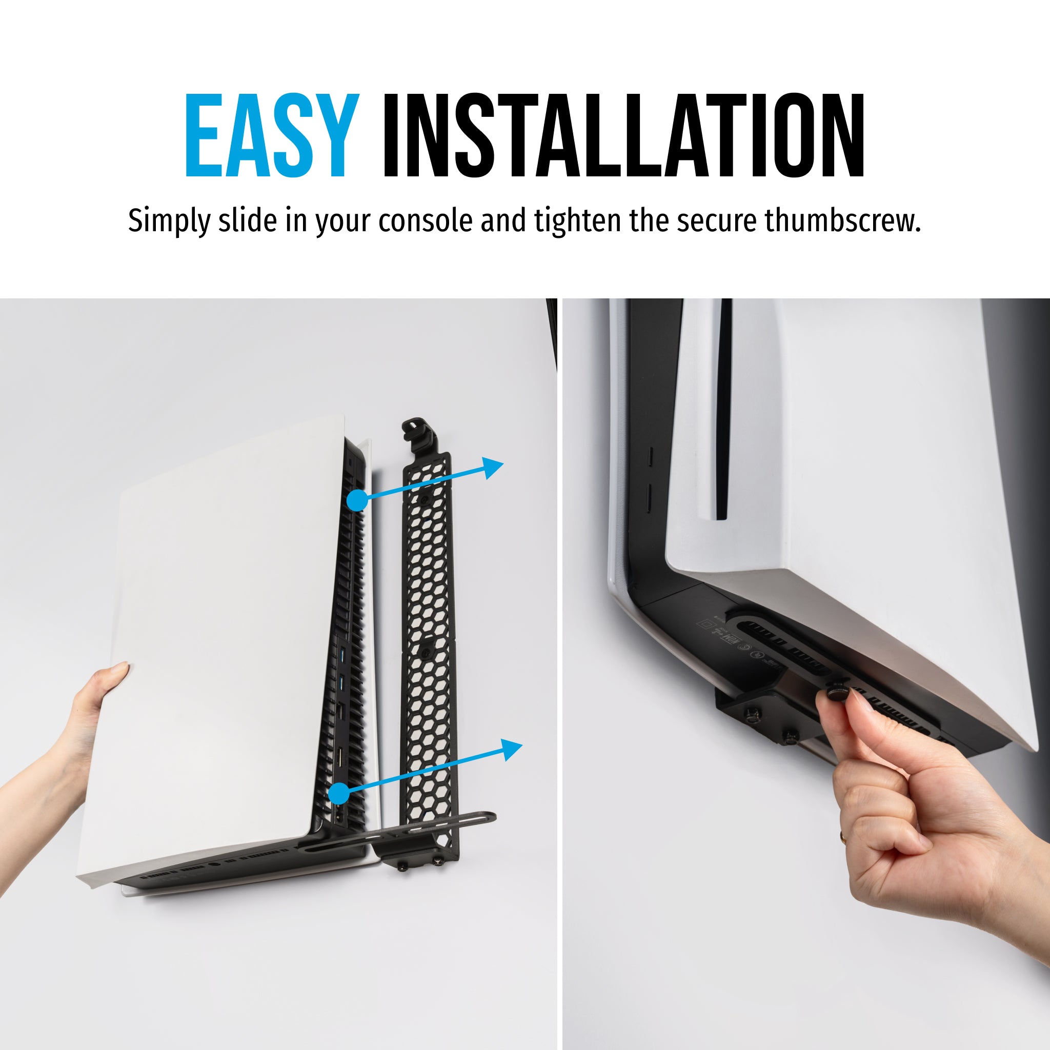 Glistco Steel - Wall Mount for PS5 (All Consoles)