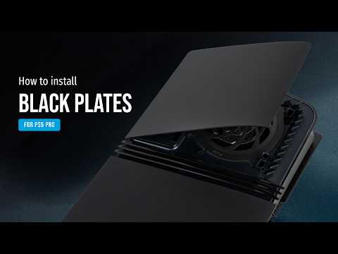 Black Plates Replacement Shell PS5 Pro