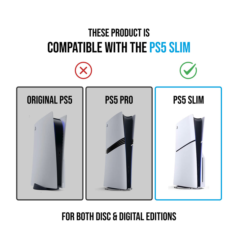 Glistco Steel - Playstation 5 Wall Mount (PS5/PS5 Pro/PS5 Slim)