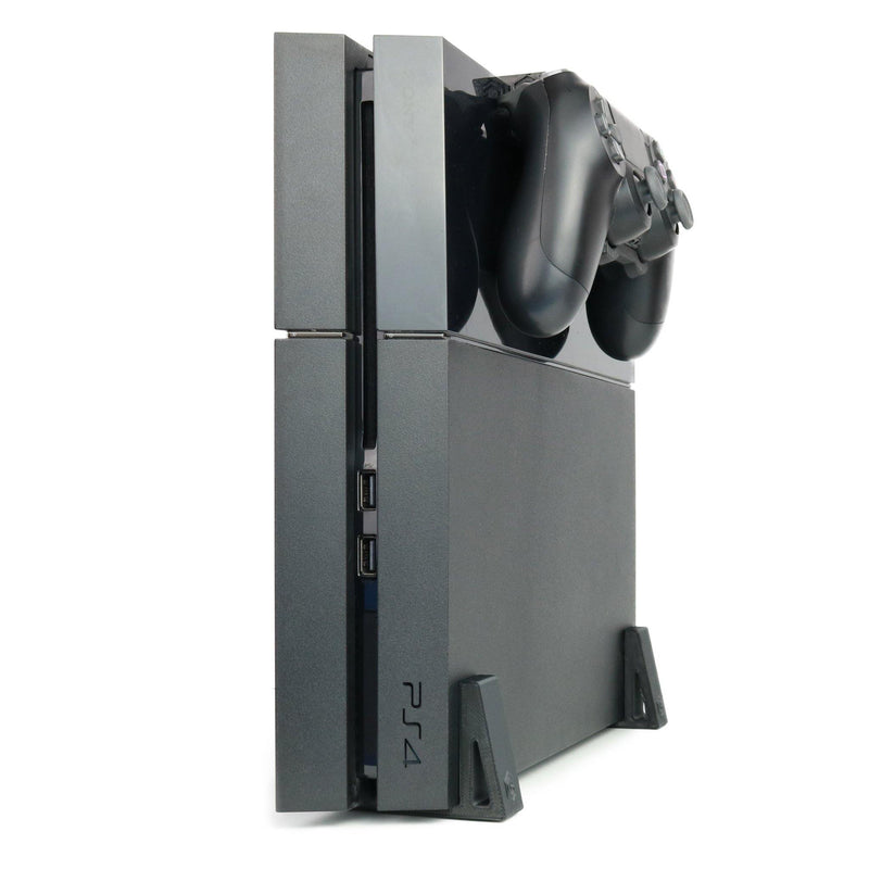 Vertical Simple Feet & Console Controller Mount Bundle for PS4